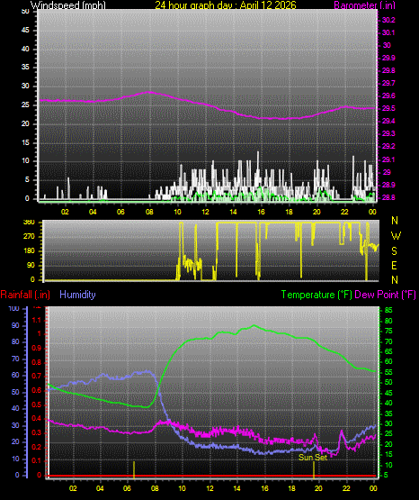 24 Hour Graph for Day 12