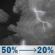 Tonight: A chance of showers and thunderstorms before 1am. Mostly cloudy. Low around 64, with temperatures rising to around 66 overnight. South southwest wind 5 to 9 mph. Chance of precipitation is 50%. New rainfall amounts less than a tenth of an inch possible. Tonight: Chance Showers And Thunderstorms