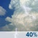 Saturday: A chance of rain showers before 9am, then a chance of showers and thunderstorms between 9am and noon, then a chance of showers and thunderstorms. Mostly cloudy. High near 77, with temperatures falling to around 71 in the afternoon. North wind 2 to 6 mph. Chance of precipitation is 50%. New rainfall amounts less than a tenth of an inch possible. Saturday: Chance Showers And Thunderstorms